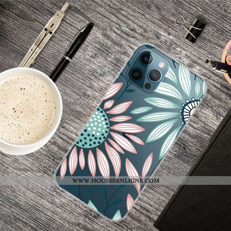 Coque iPhone 13 Pro Max Transparente Une Fleur
