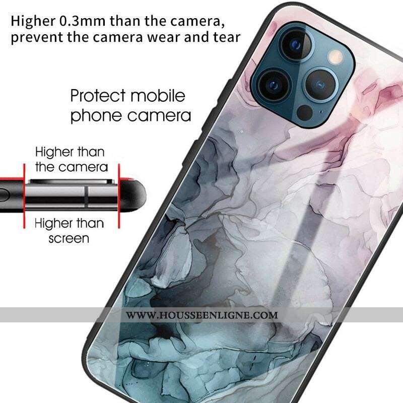 Coque iPhone 13 Pro Max Verre Trempé Marble