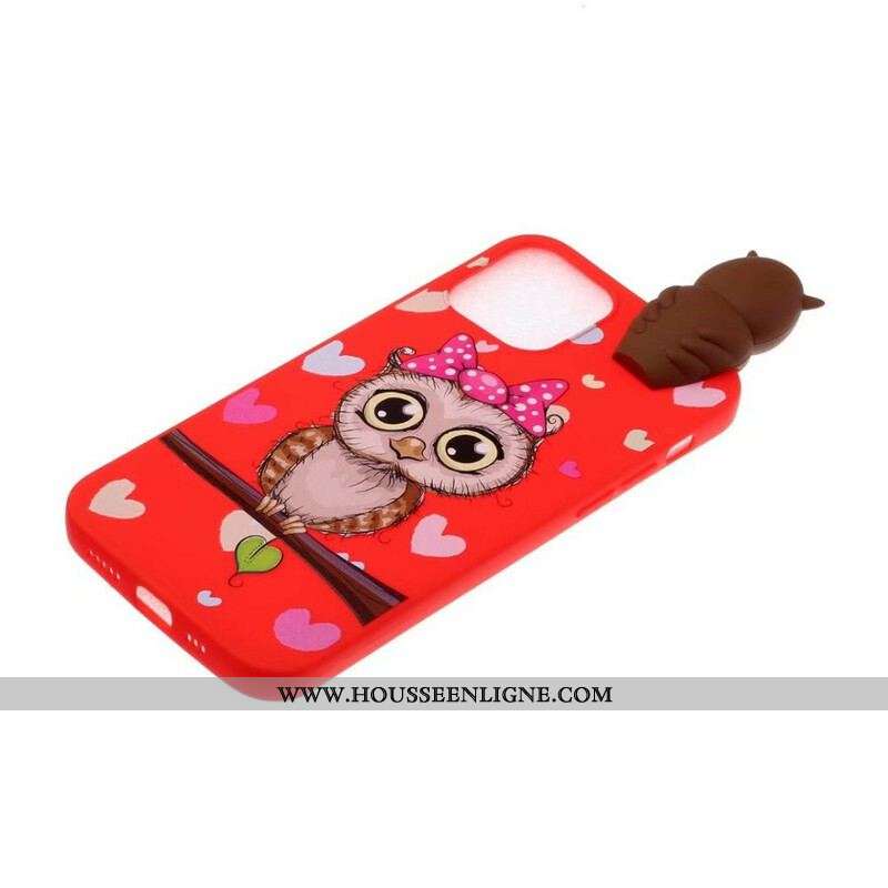 Coque iPhone 13 Pro Miss Hibou 3D