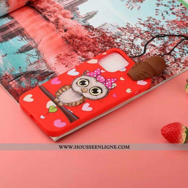 Coque iPhone 13 Pro Miss Hibou 3D