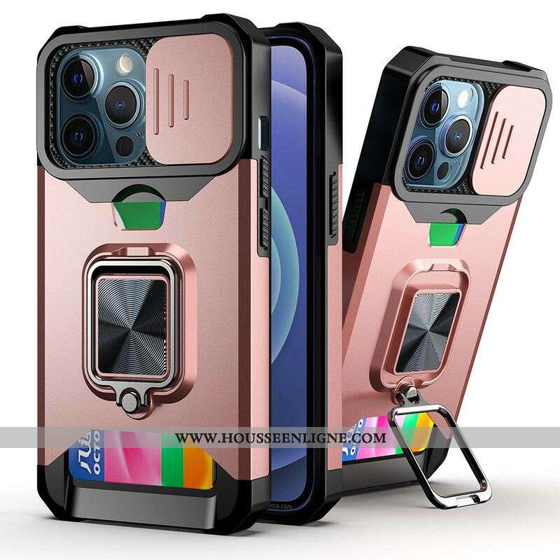 Coque iPhone 13 Pro Multi-Fonctionnelle Protège-Lentilles