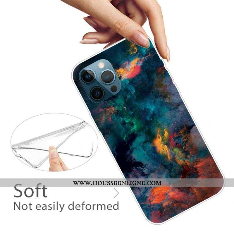 Coque iPhone 13 Pro Nuages Colorés