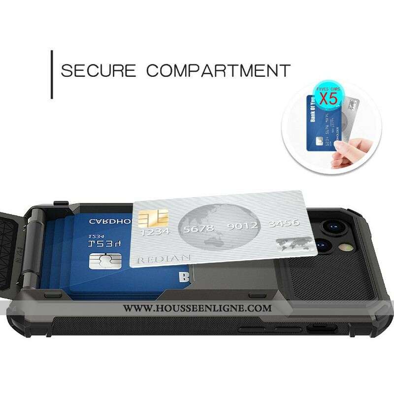 Coque iPhone 13 Pro Porte-Carte Style Flip