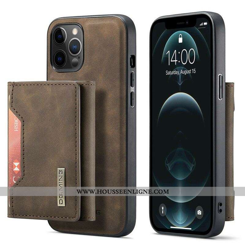 Coque iPhone 13 Pro Porte-Cartes Détachable DG.MING