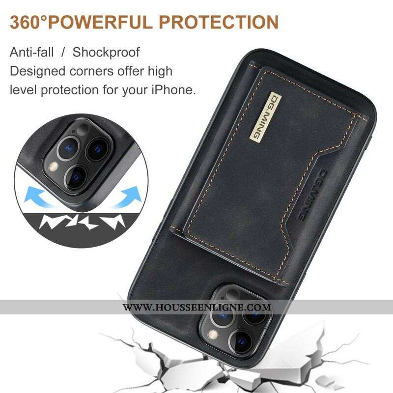 Coque iPhone 13 Pro Porte-Cartes Détachable DG.MING