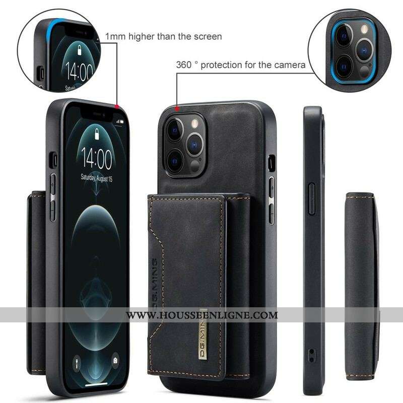 Coque iPhone 13 Pro Porte-Cartes Détachable DG.MING
