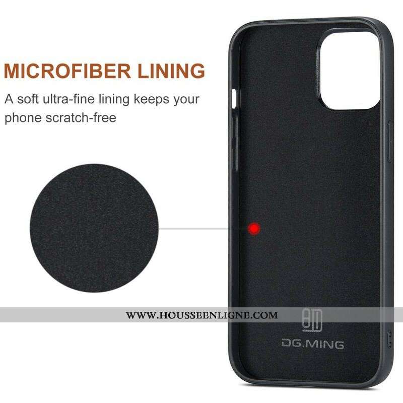 Coque iPhone 13 Pro Porte-Cartes Détachable DG.MING