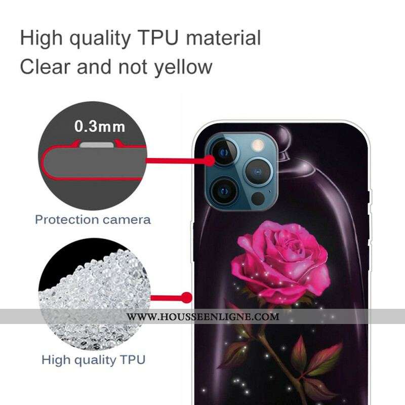 Coque iPhone 13 Pro Rose Magique