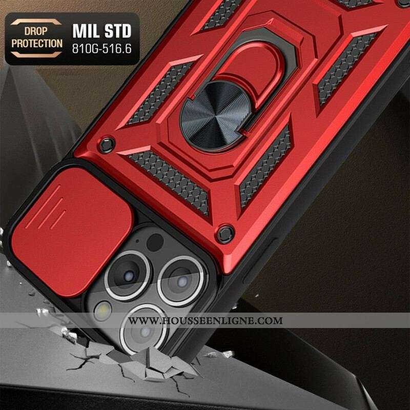 Coque iPhone 13 Pro Support et Protège-Lentilles