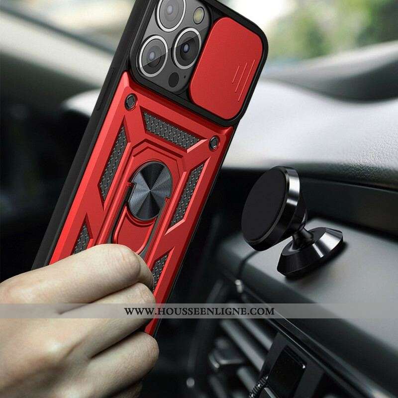 Coque iPhone 13 Pro Support et Protège-Lentilles