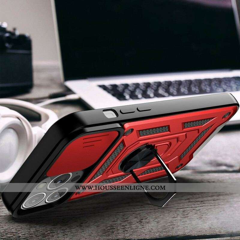 Coque iPhone 13 Pro Support et Protège-Lentilles
