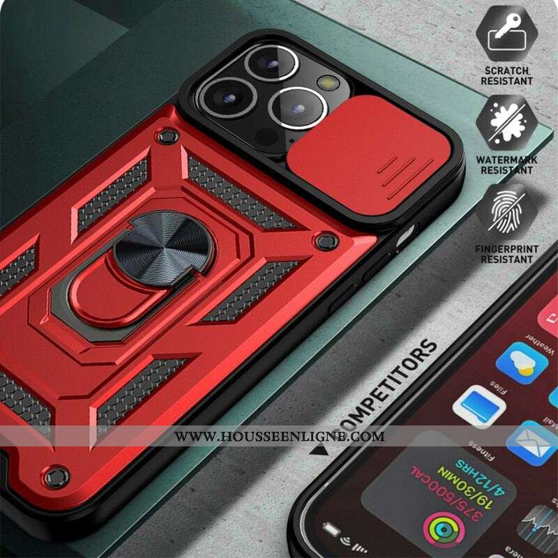 Coque iPhone 13 Pro Support et Protège-Lentilles