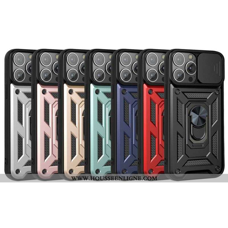 Coque iPhone 13 Pro Support et Protège-Lentilles