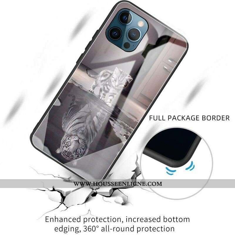Coque iPhone 13 Pro Verre Trempe Rêve de Chaton