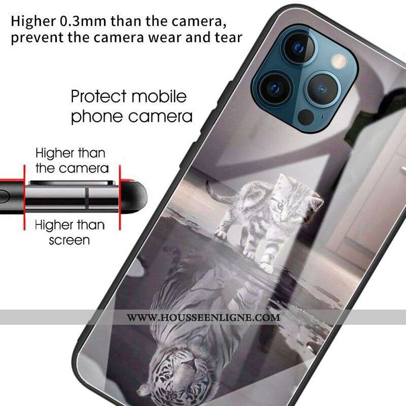 Coque iPhone 13 Pro Verre Trempe Rêve de Chaton