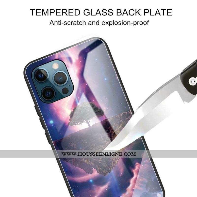 Coque iPhone 13 Pro Verre Trempé Arbre du Monde