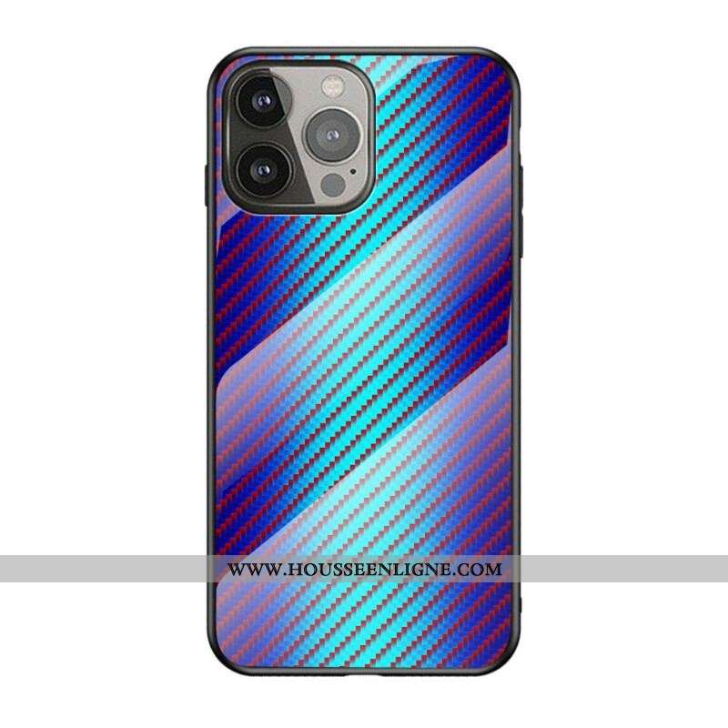 Coque iPhone 13 Pro Verre Trempé Fibre Carbone
