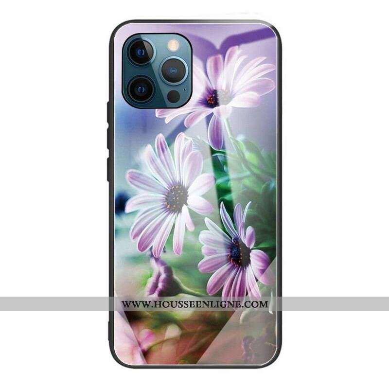 Coque iPhone 13 Pro Verre Trempé Fleurs Réalistes