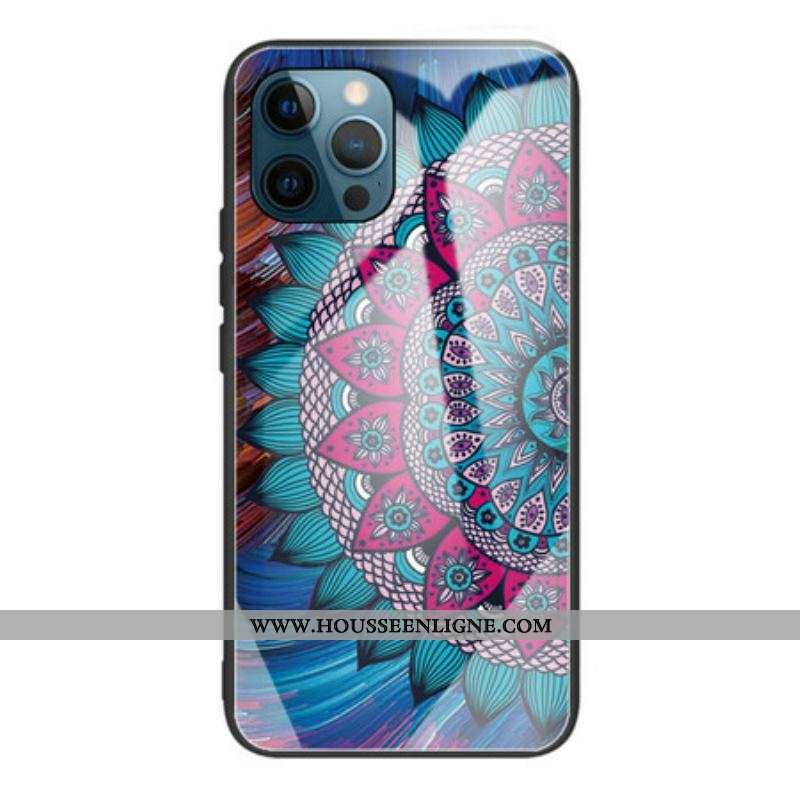 Coque iPhone 13 Pro Verre Trempé Mandala