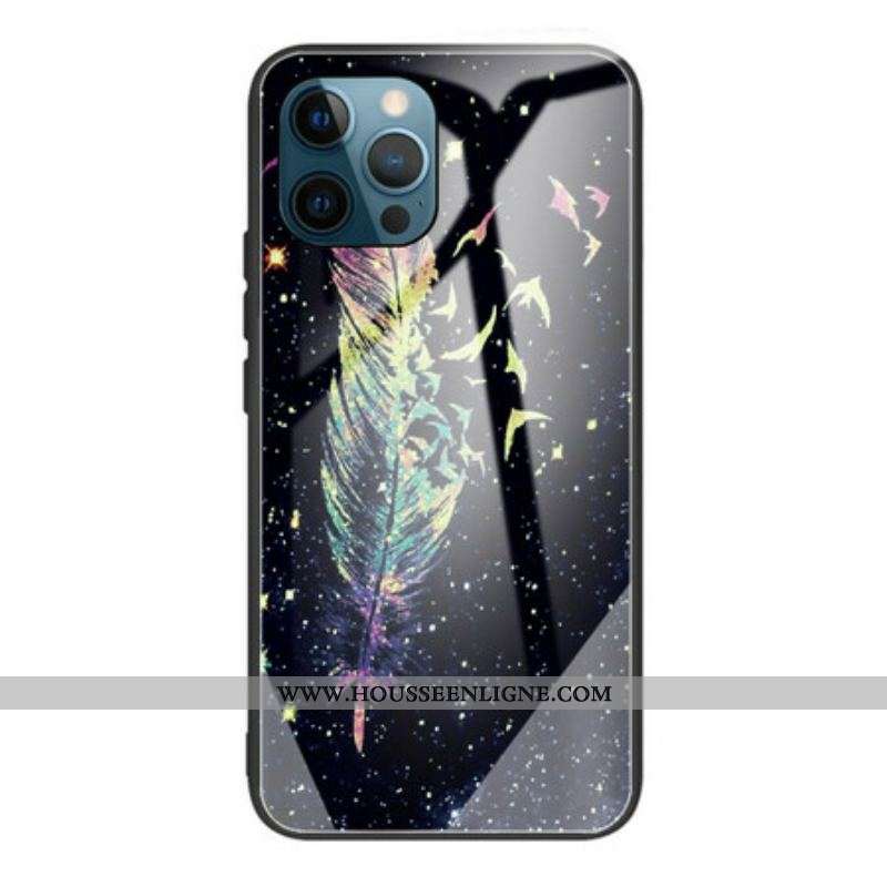 Coque iPhone 13 Pro Verre Trempé Plume