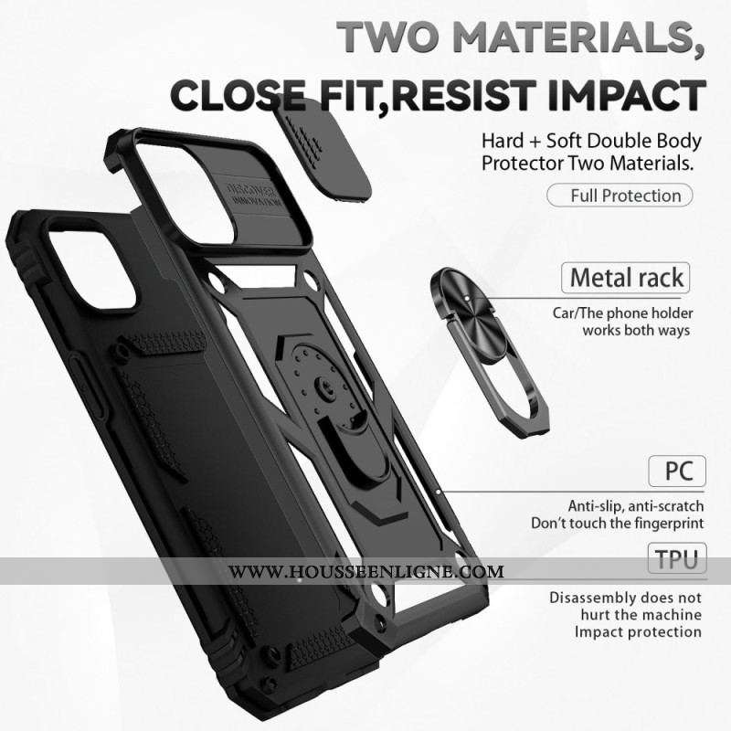 Coque iPhone 14 Anneau-Support