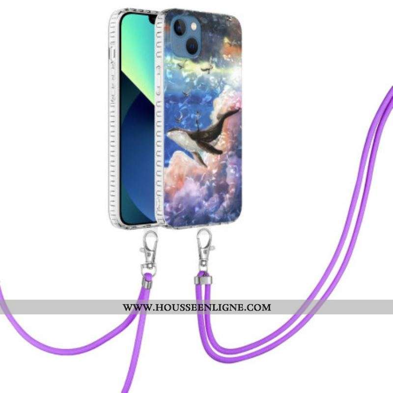 Coque iPhone 14 Baleine Stylée