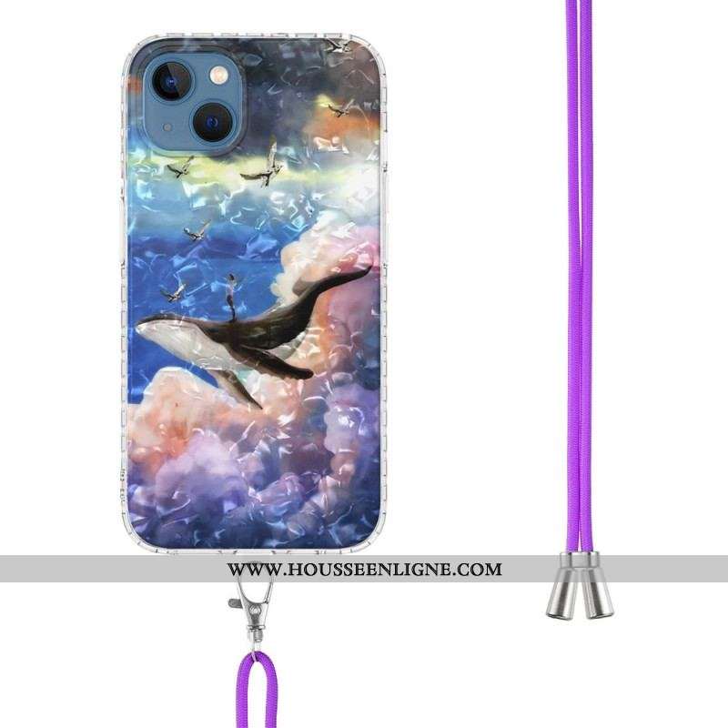 Coque iPhone 14 Baleine Stylée