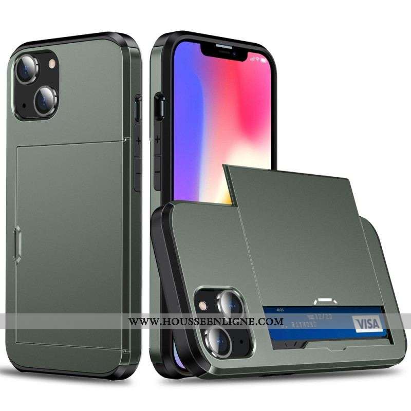 Coque iPhone 14 Deux Porte-Cartes à Glissière