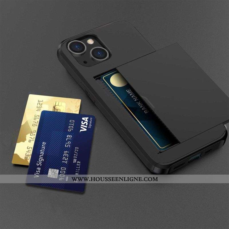 Coque iPhone 14 Deux Porte-Cartes à Glissière