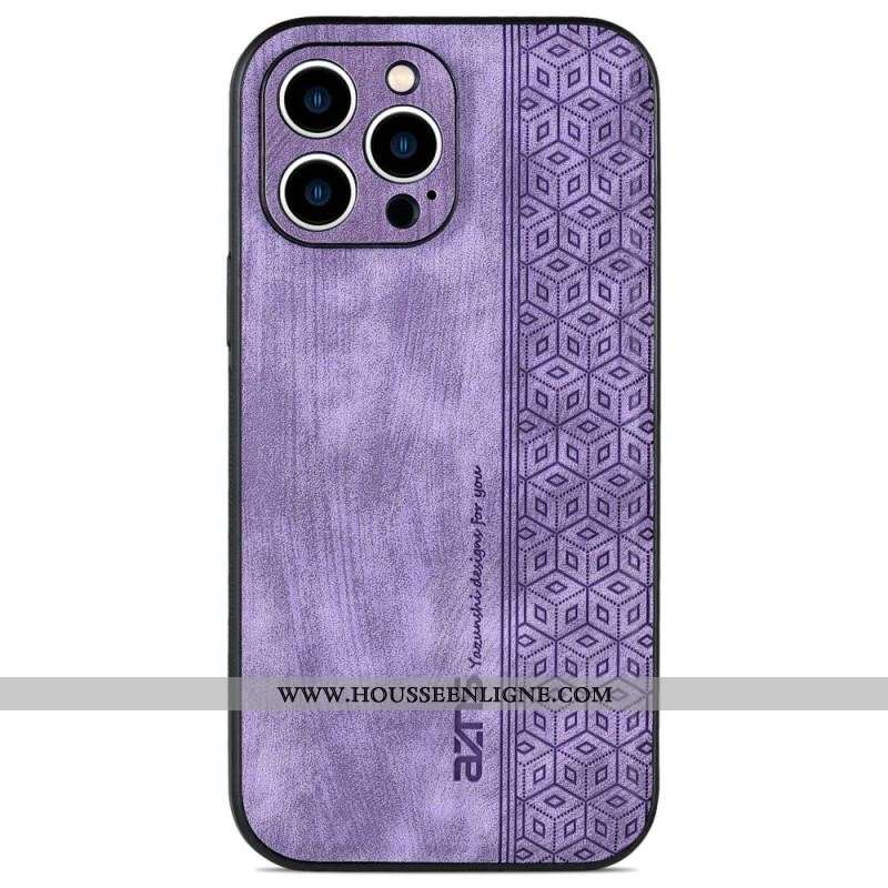 Coque iPhone 14 Effet Cuir AZNS