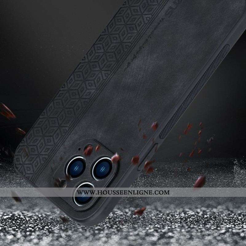 Coque iPhone 14 Effet Cuir AZNS