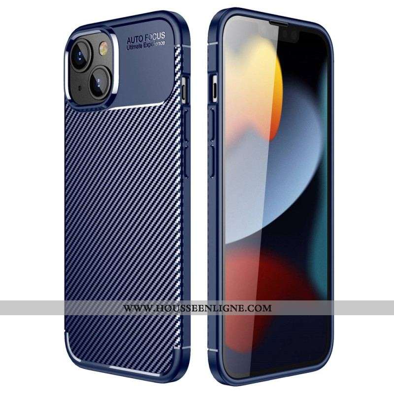 Coque iPhone 14 Fibre Carbone Flexible