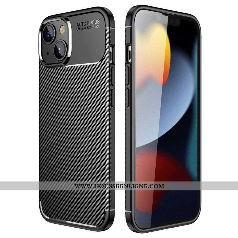 Coque iPhone 14 Fibre Carbone Flexible