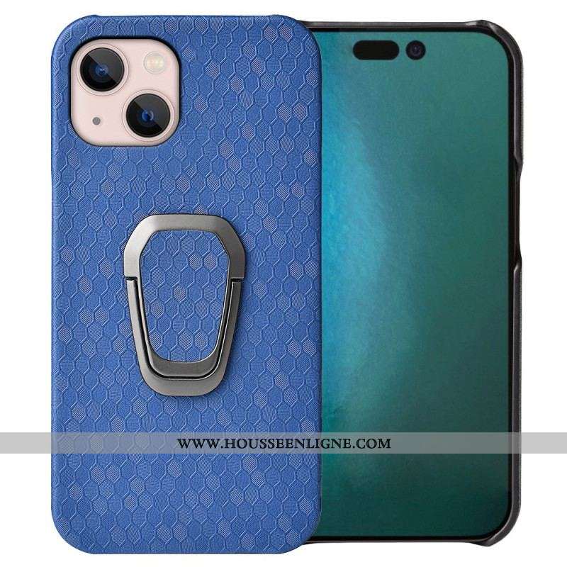 Coque iPhone 14 Nid d'Abeille avec Anneau-Support