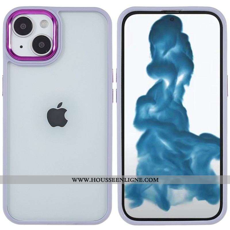 Coque iPhone 14 Plus Acrylique Rebords Silicone