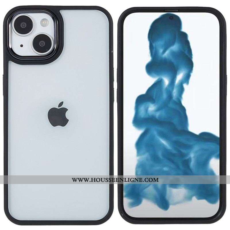 Coque iPhone 14 Plus Acrylique Rebords Silicone