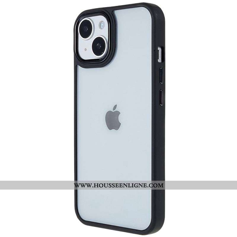 Coque iPhone 14 Plus Acrylique Rebords Silicone