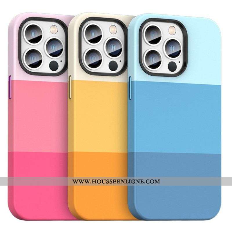 Coque iPhone 14 Plus Bandes Colorées