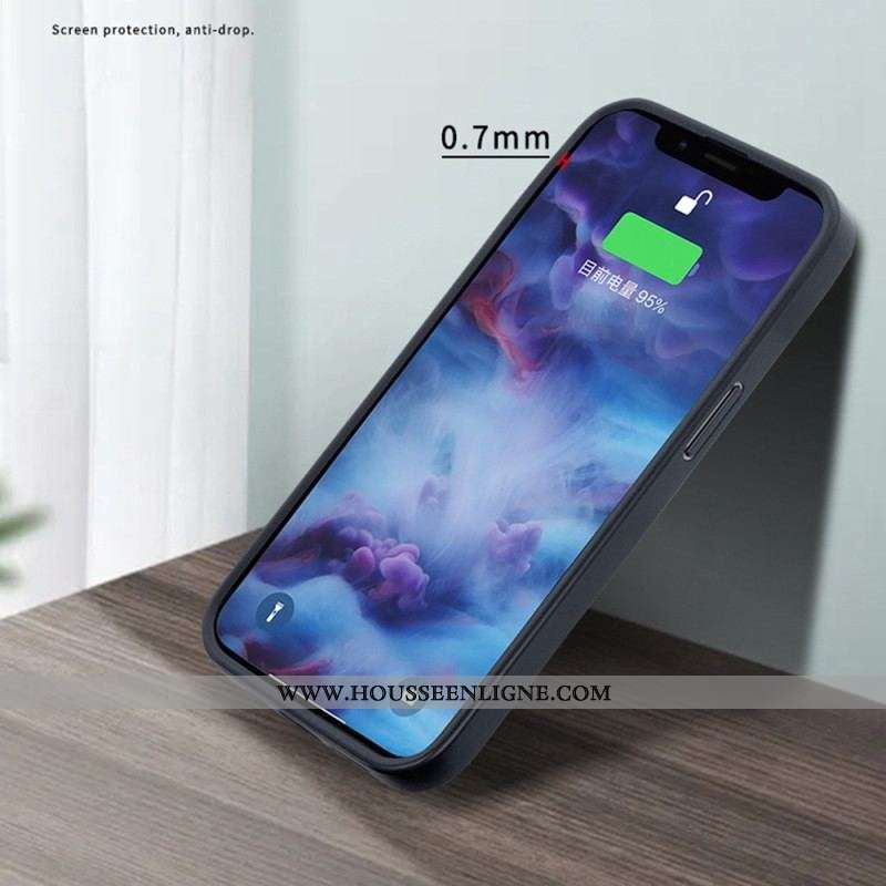Coque iPhone 14 Plus Effet Peau Crocodile VIETAO