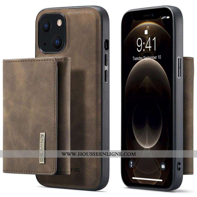 Coque iPhone 14 Plus Porte-Cartes Détachable DG.MING
