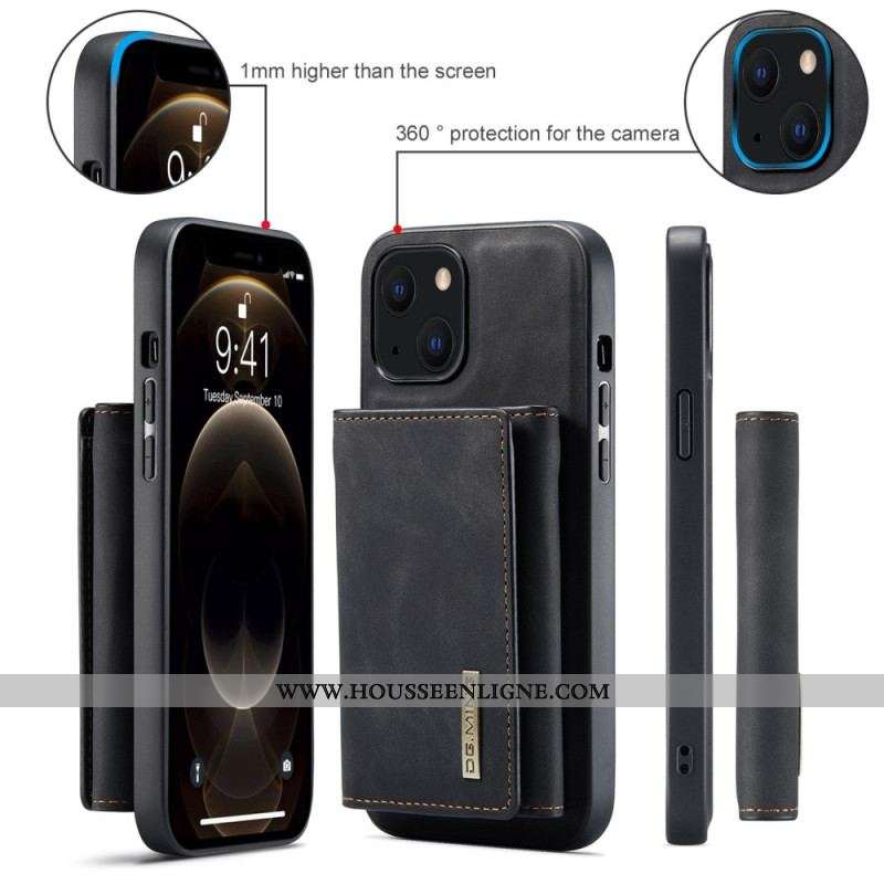 Coque iPhone 14 Plus Porte-Cartes Détachable DG.MING