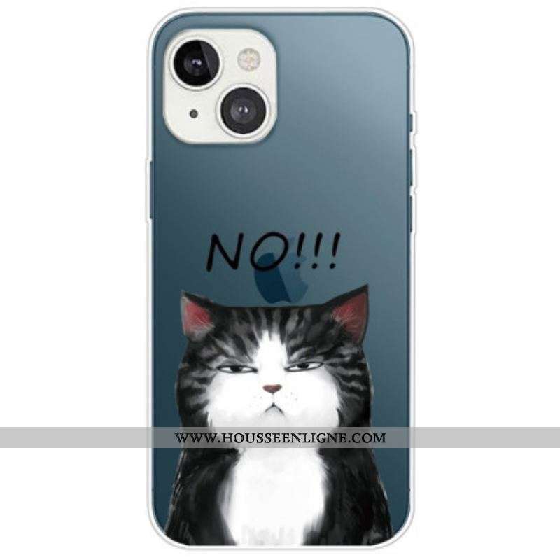 Coque iPhone 14 Plus Silicone Chat No