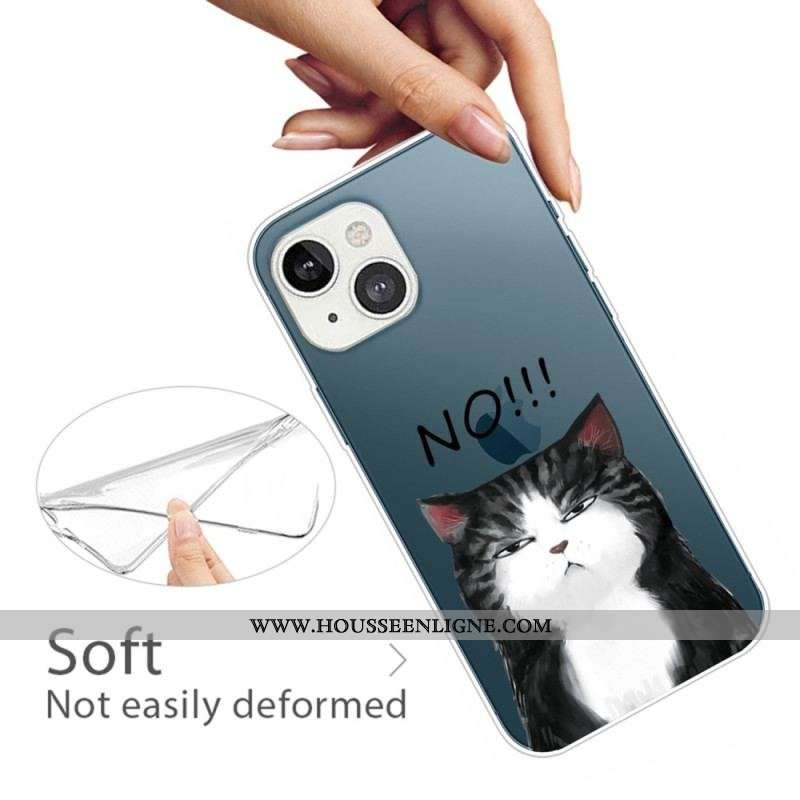 Coque iPhone 14 Plus Silicone Chat No
