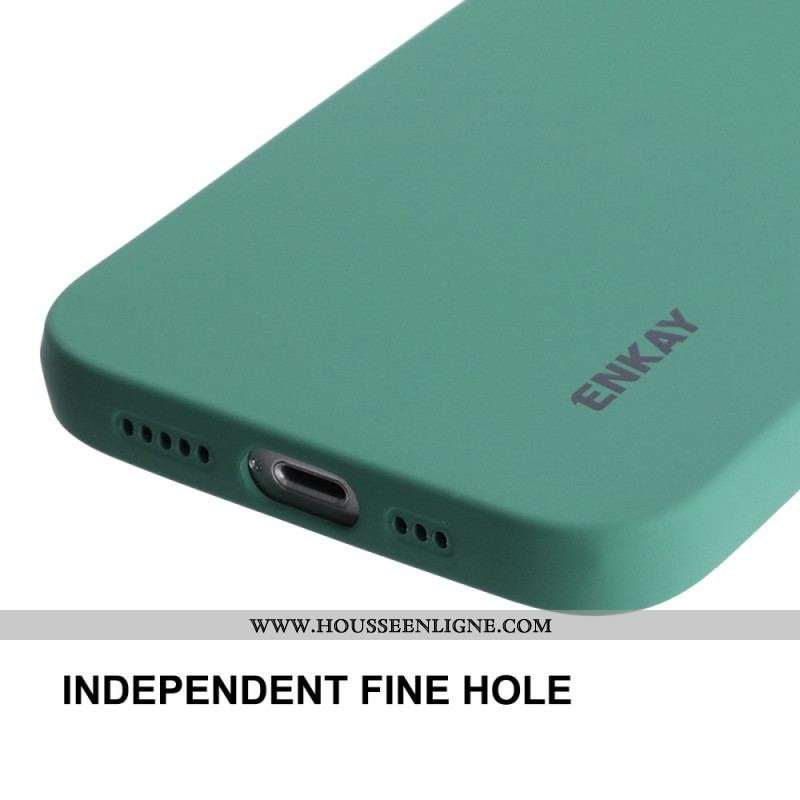Coque iPhone 14 Plus Silicone Liquide ENKAY