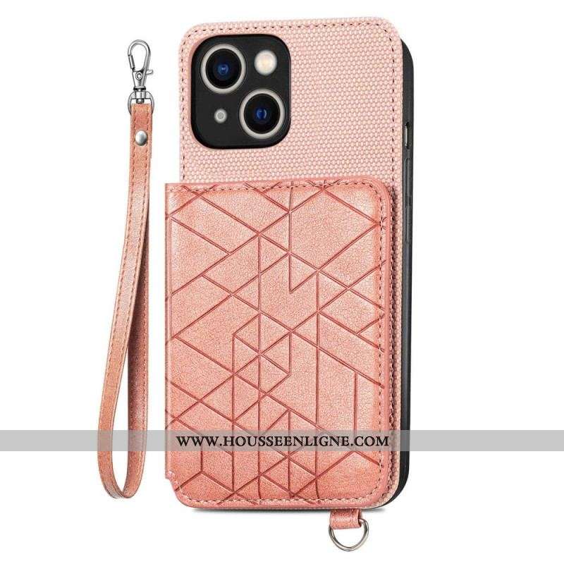 Coque iPhone 14 Plus Simili Cuir Pochette Porte-Cartes