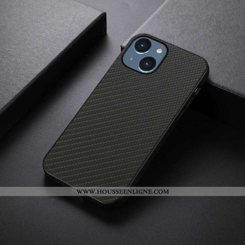 Coque iPhone 14 Plus Texture Fibre Carbone