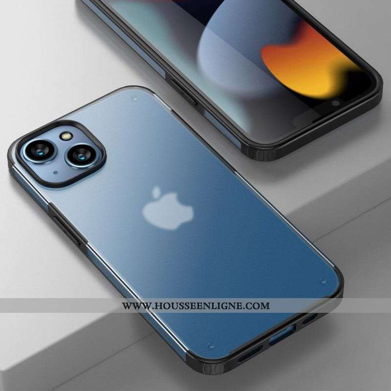 Coque iPhone 14 Plus Translucide Rebords Silicone