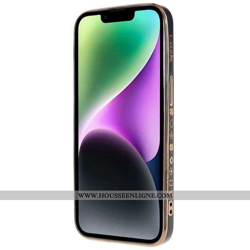 Coque iPhone 14 Plus Trèfle Lucky