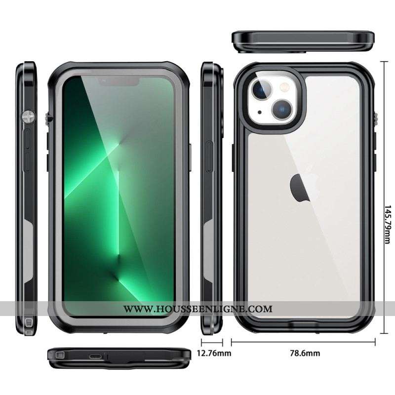 Coque iPhone 14 Plus Water-Résistant Transparent