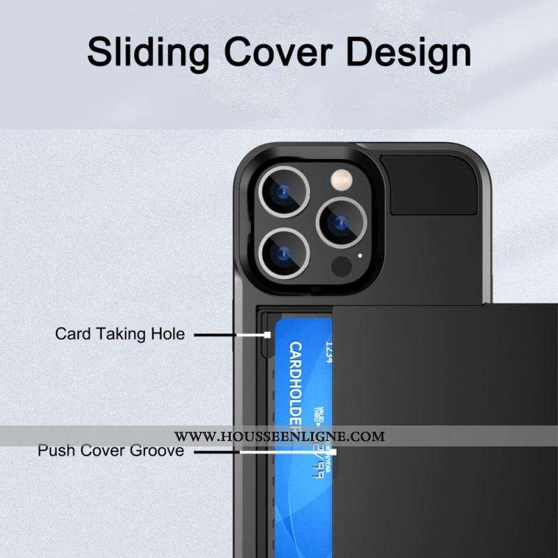 Coque iPhone 14 Porte-Carte à Glissière